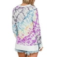 thumbnail image 3 of DYMADE T-shirt à Manches Longues Col Rond Mode Été pour Femmes Haut Décontracté Ample, 3 of 4
