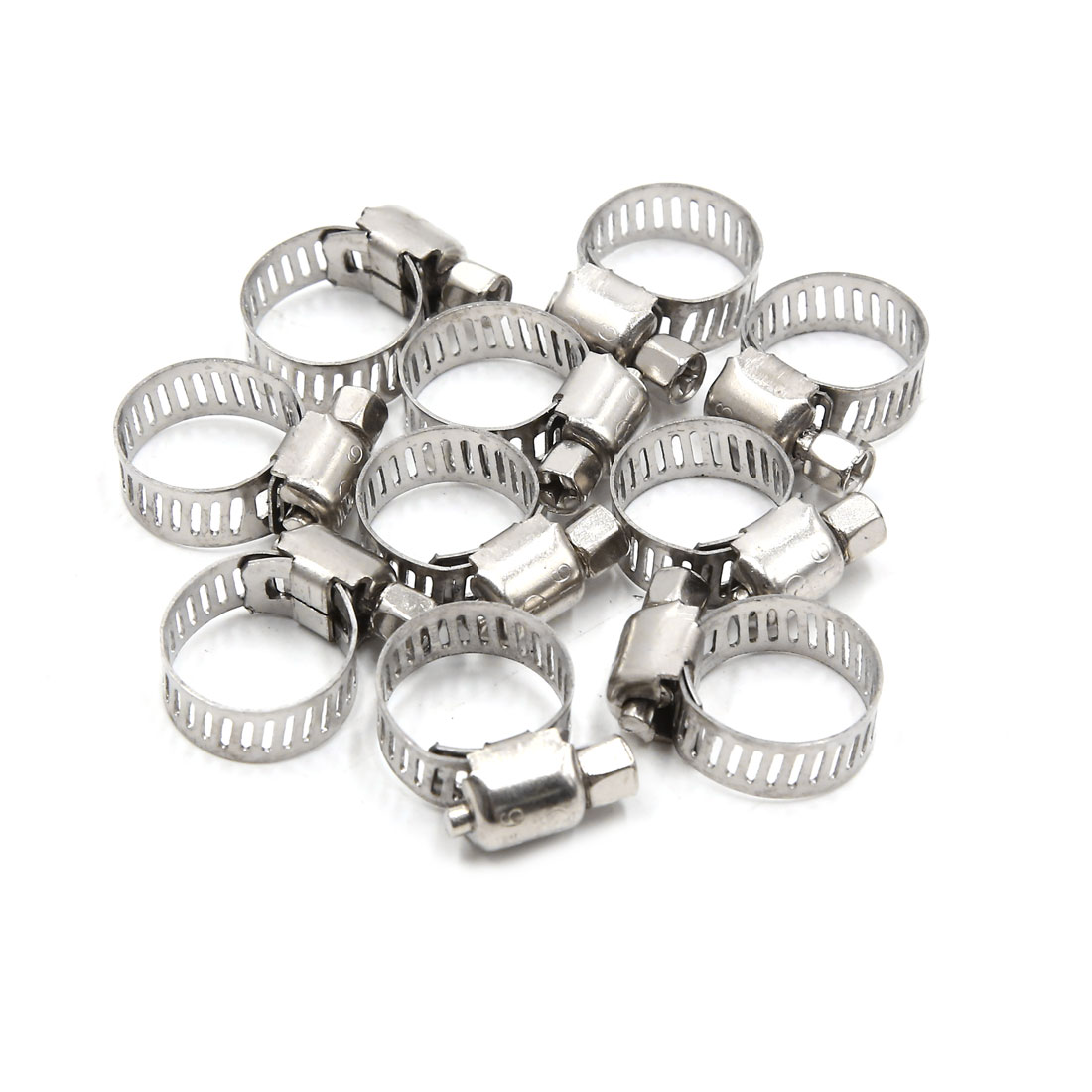 TJ Longda 10 Pieces Earless Low Profile CV Boot Hose Clamps 1.2 or 30.5mm Stainless Steel TJ Longda 10 Pieces Earless Low Profile CV Boot Hose Clamps 1.2 or 30.5mm Stainless Steel