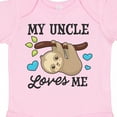 thumbnail image 4 of Inktastic My Uncle Loves Me with Sloth and Hearts Boys or Girls Baby Bodysuit, 4 of 5