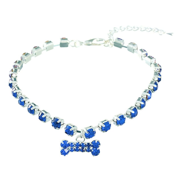 Collier pour Chien Chaîne pour Chien Collier pour Chat Collier Ajustable Collier pour Chien Flash Diamant