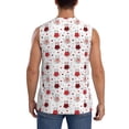 thumbnail image 4 of Balery cute cat hearts Camisetas sin mangas para hombre, absorbe la humedad y protege contra el mal olor.-3X-Large, 4 of 7