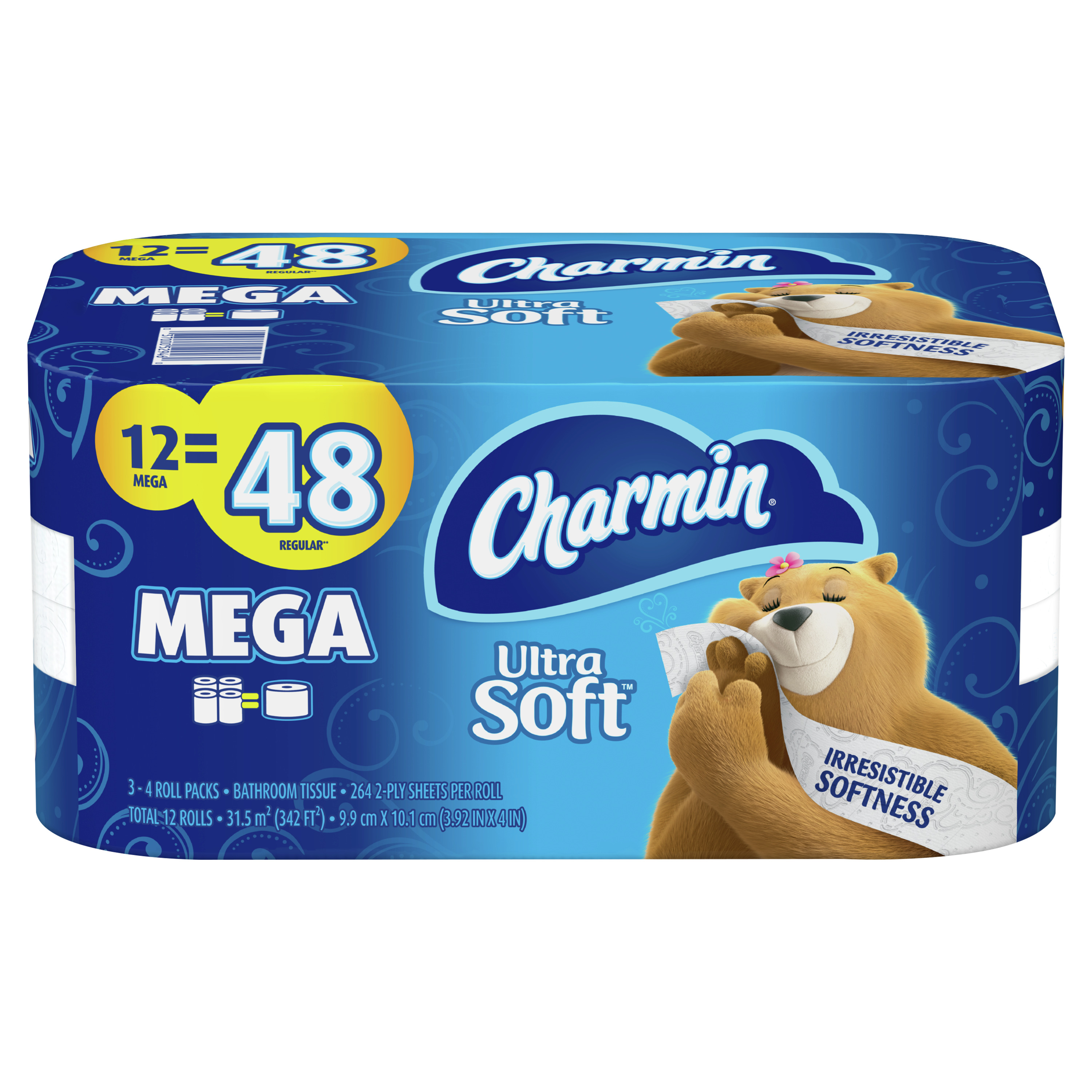 Charmin Ultra Soft Toilet Paper, 12 Mega Rolls - Walmart.com