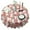 Bichon Frise Dog, variant on Dachshunds and Pioneer Flower Round Tablecloth 60"x60",Wrinkle Wipeable Table Cloth for Kitchen Dining Room Picnic Patio Party