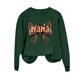 thumbnail image 4 of Xuyuer Women's Printed Long Sleeve Round Neck Casual Hoodless Sweatshirt, Comfortable Pullover Top for Mother's Day Gifts, Family Events and Relaxed Everyday Wear, 4 of 6