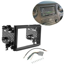 Kojem Car Radio Stereo 95-5812 Double DIN Installation Kit for Select 2004-Up Ford Vehicles -Black & 70-5520 Wiring Harness for Select 2003-Up Ford Vehicles