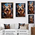 thumbnail image 4 of Designart "Aurora Of The Akita I" Animals Dog Floater Framed Canvas Prints, 4 of 5