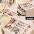 thumbnail image 4 of Elegante Estuche para Joyeria Alhajero Amplio Espacio Múltiples Compartimentos DESTEIA MALETÍN JOYERO PEARL, 4 of 6