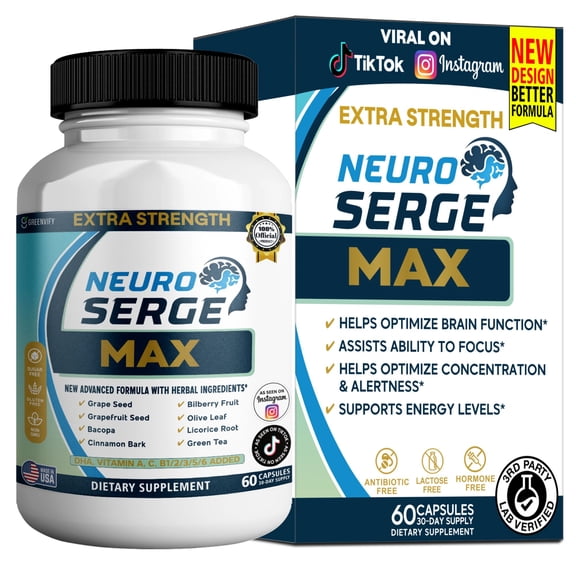 GreenVify NeuroSerge Max – Brain Health, Focus & Cognitive Support Supplement