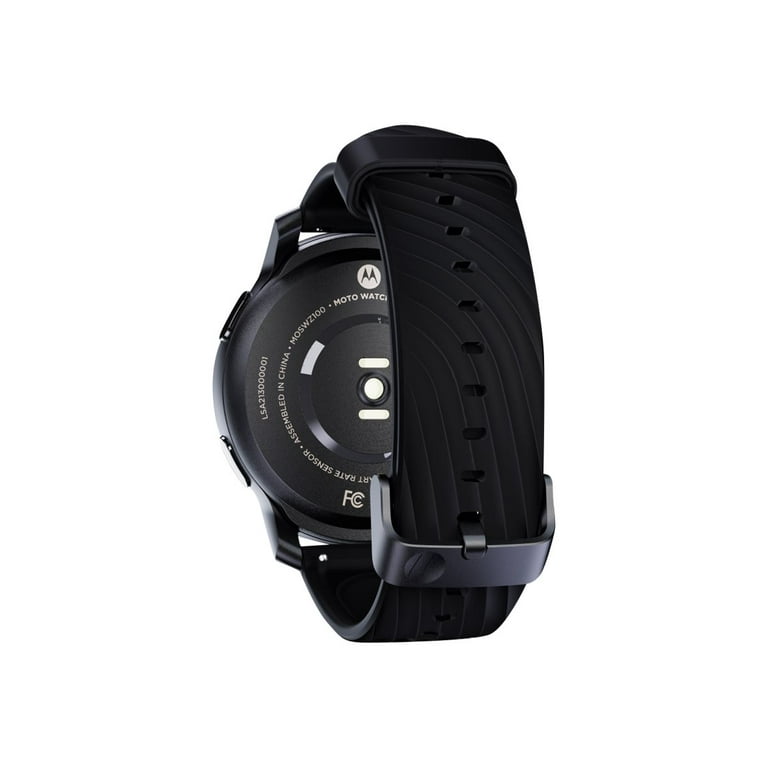 Motorola Moto Watch 100 GPS Smartwatch for Men & Women, 42mm - Phantom  Black 