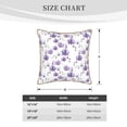 thumbnail image 4 of Xecao Orchids Flowers Print Soft Velvet Decorative Throw Pillow Covers, Square Cushion Cases for Bed, Sofa, Living Room, Car, and Indoor Outdoor Use-16"x16", 4 of 8