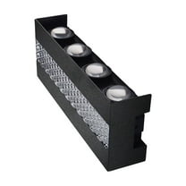 Eoozwa Solar Lights Outdoor Waterproof 3000K Warm Aluminum Dusk to Dawn Lighting Wall Sconce Up Down for Outside, Fence, Pool, Porch, Deck