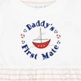 thumbnail image 4 of Inktastic Daddy's First Mate Girls Baby Dress, 4 of 5