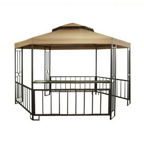 Garden Winds Hampshire Hexagon Gazebo Replacement Canopy Top
