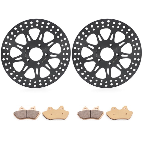 11.5" Front Brake Rotors Pads for Harley Electra Glide Road King Road Glide FLHX FLHRS