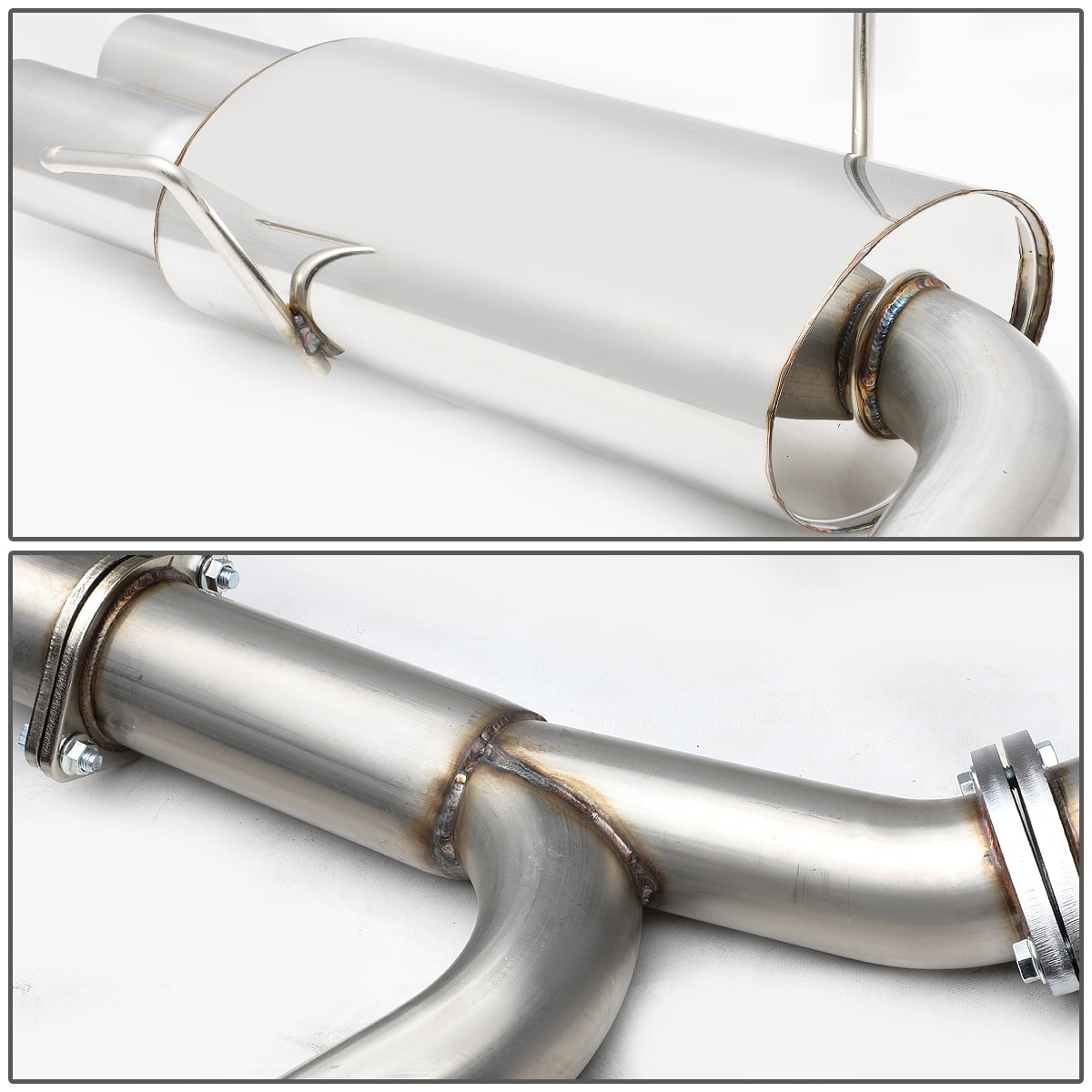 DNA Motoring CBE-WRX15-S Stainless Steel Catback Exhaust System