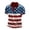 Polos 47#Navy, variant on WAYUTE Men Polo Shirts 4th of July Freedom Shirt Short Sleeve Button Closure Independence Day Stars and Stripes Patriotic Casual Outdoor