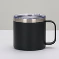 thumbnail image 3 of Taza portátil de acero inoxidable con mango CAMPER CAMPER Aislado Aislado Leche Botella Camping Camping Coche Coche Al Aire Libre Negro Guardurnaity  HA010518-01B, 3 of 6