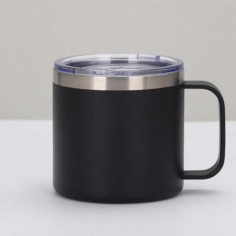 Henmomu Coffee Mug, Stainless Steel Matte Texture Insulated Mug Spill Proof  Portable For Car