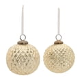 thumbnail image 2 of Melrose 87111 Ball Ornament, Set of 2, 4-inch Diameter, Glass, 2 of 5