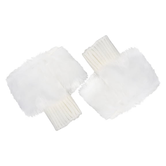 Tersarium 1 Pair of Plush Boot Cover Short Style Plush Warm Thermal Sock 5.91*1.97*0.79''