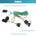 thumbnail image 3 of Unique Bargains 1 Set Replacement 56094 Car 4-Pin Trailer Wiring Harness for Chevy Equinox, 3 of 8