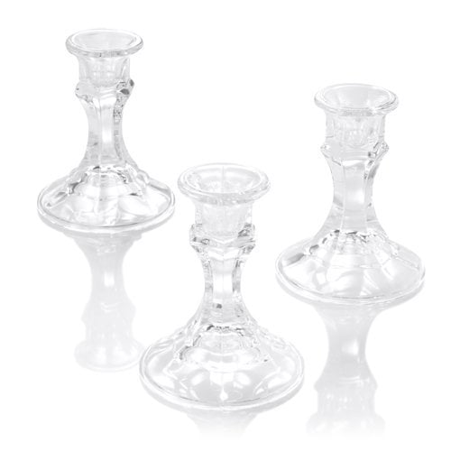 Eastland Clear Taper Candle Holder 4" Set of 12