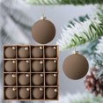 thumbnail image 2 of Virelaxpo 16-Pack Flocked Christmas Ball Ornaments 2.4 Inch Brown Velvet Hanging Balls for Christmas Tree Wreath and Home Decoration Xmas Holiday Decor with Metal Hanger Loop, 2 of 6
