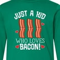 thumbnail image 4 of Inktastic Just a Kid Who Loves Bacon Long Sleeve Youth T-Shirt, 4 of 5