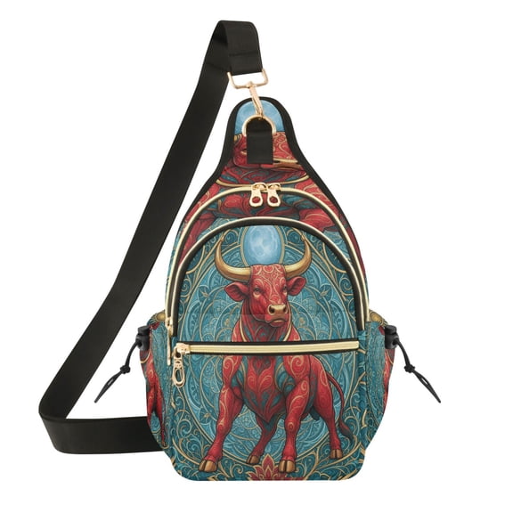 Women Crossbody Bag Fashion Strong Cattle Printed Sling Bags Shoulder for Women