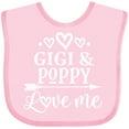 thumbnail image 3 of Inktastic Gigi and Poppy Love Me Boys or Girls Baby Bib, 3 of 4