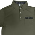 thumbnail image 5 of CYiJun Mens Polo Shirts Short Sleeve Cotton Pique 3 Button Classic Fit Casual T-Shirt Performance Golf Shirts, 5 of 5