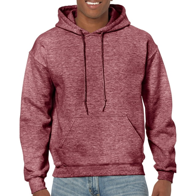 Gildan Mens Heavy Blend Hooded Sweatshirt, M, Heather Sport Dark Maroon