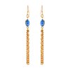 Alex And Ani Crimson Drop Chain Dusk Earrings A17ECDRG