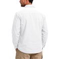 thumbnail image 6 of Men's Dual Chest Pocket Long Sleeve Tactical Cargo Shirts Lightweight Cooling UPF 50 Sun Protection Button Down Lapel Collar Breathable Work Tops, 6 of 8
