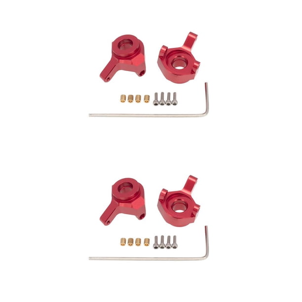 Vogacara 2 piezas SCX24 mejoras duraderas modelo delicado piezas de coche bien combinado vehículo accesorio Vehicular para actualizar rojo Type2 NO2