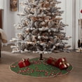 thumbnail image 5 of Daiia Red Snake Drawing Merry Christmas Tree Skirt , Xmas Large Lace-up Tree Skirt, Santa Snowflakes Rustic Home Decorations New Year Party Farmhouse Decor-30", 5 of 7