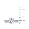thumbnail image 6 of Everly Women's Moissanite Created Diamond 14k White Gold Bridal Set, 6 of 7