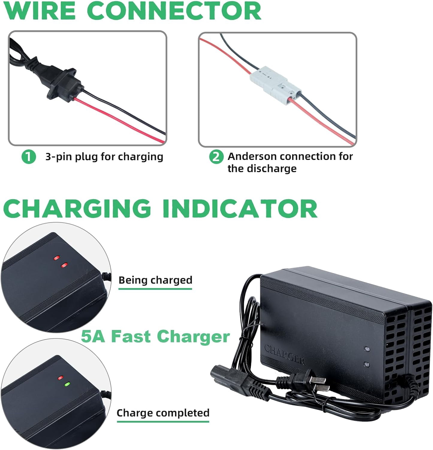 Ebike Battery 72V 30AH Lifepo4 Battery Pack with 5A Charger 50A BMS for 300W-3500W Motor