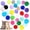 30 Mini Cat Pompom Balls, variant on 12 Pack 2 Color Rainbow Balls Soft EVA Interactive Indoor Kittens Favorite Toys 1.38" Dia. Small Dogs Puppies Balls Bulk Activity Chase Quiet Play Sponge Ball
