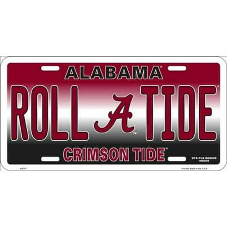 Quality Aluminum Metal - Alabama University Clemson Tide Roll Tide Collegiate Embossed Vanity Metal Novelty License Plate Tag Sign, Made of high quality aluminum metal By Pride Plates,USA