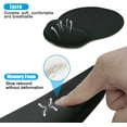 thumbnail image 6 of Ergonomic Mouse Pad with Wrist Rest, Comfortable Keyboard Wrist Rest, Memory Foam Wrist Rest for Computer Keyboard, Mouse Pad Set for Easy Typing & Pain Relief for Office & Home, 6 of 8