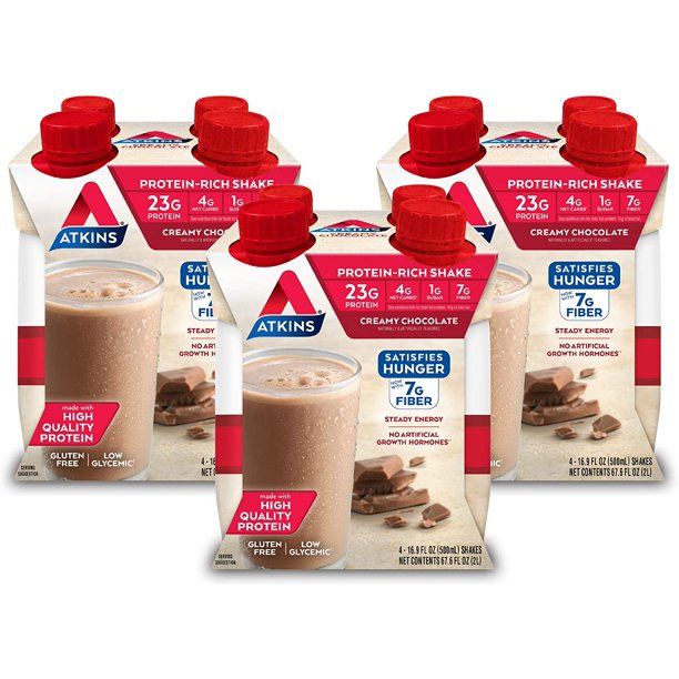 Atkins Meal Size ProteinRich Shake, Creamy Chocolate, Keto Friendly