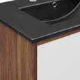 thumbnail image 5 of Modway Transmit 30" Wall-Mount Bathroom Vanity in Walnut Black, 5 of 10