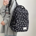 thumbnail image 6 of 3Pcs Bow Print Backpack, Water Resistant School Backpack with Shoulder Bag&Storage Bag, Lightweight Breathable Laptop Bag for Outdoor Travel (Black), 6 of 8