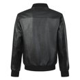 thumbnail image 4 of WIZUTIZ Men's Leather Jacket Solid Color Motorcycle Vintage Zipper Pocket Long Sleeve Hoodless PU Coat for Winter Casual Daily Outdoor Mens Fashion, 4 of 8