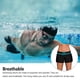 thumbnail image 5 of Toystoory Pantalones cortos de baño de cintura baja, pantalones cortos de secado rápido, traje de neopreno ligero, bañadores, protector solar Deportes acuáticos Azul negro L, 5 of 6