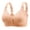Z02-Beige, variant on Daisy Bras for Older Women Front Closure No Underwire Comfortable Full Coverage Push Up Breathable Bralette (White, 44)