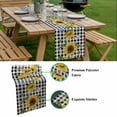 thumbnail image 5 of Sunflower Table Runner - 108 Inch Long, Kitchen Dining Table Runner Dresser Scarves, Rustic Floral Butterfly Bee Black White Plaid Farmhouse Decor for Coffee Tables Wedding Party Banquet, 5 of 8