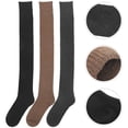thumbnail image 6 of 3 Pairs Thigh High Socks Knee High Socks Women Thigh High  Knee Length Socks, 6 of 6