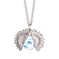 thumbnail image 1 of Blue Ocean Dolphin biología Collar de girasol collar collar collar colgante, 1 of 3